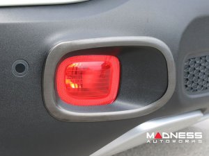 Jeep Renegade Rear Reflector Light Trim - Dark Brushed Stainless Steel (2015-2018) Jeep Renegade Rear Reflector Light Trim - Dark Brushed Stainless Steel (2015-2018)
